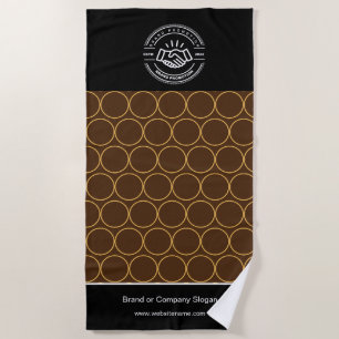 Business Logo   Beach Towel Minimalist Beach Towel