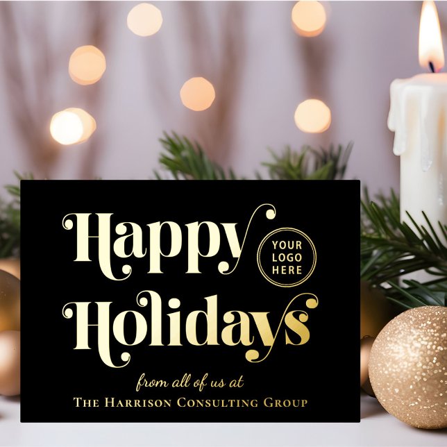 Business Logo Black Christmas Gold (Creator Uploaded)