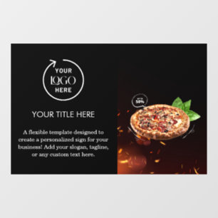 Business Logo   Black Photo Promotional Stylish 