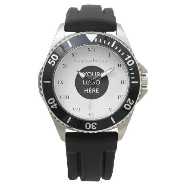 Business Logo Black Professional Company  Watch (Front)