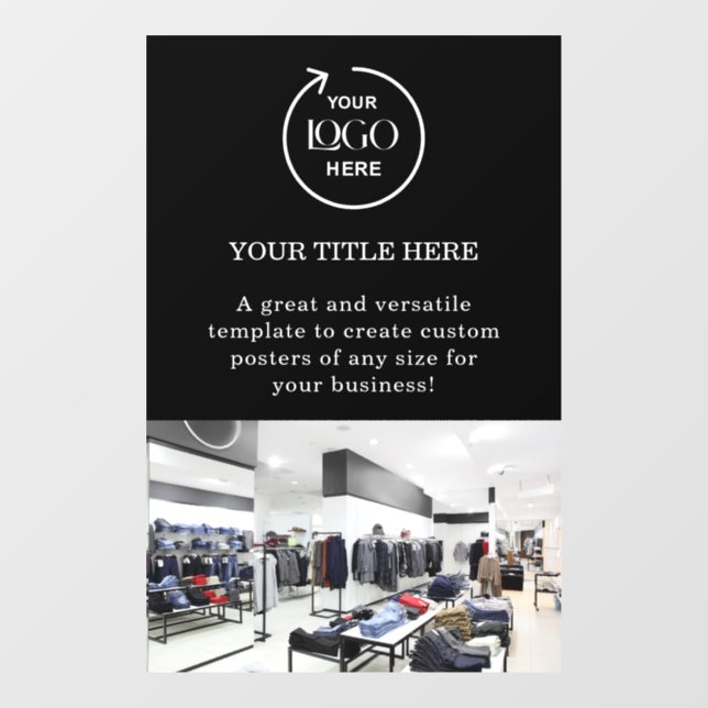 Business Logo Black Professional Promotional Photo (Sheet)