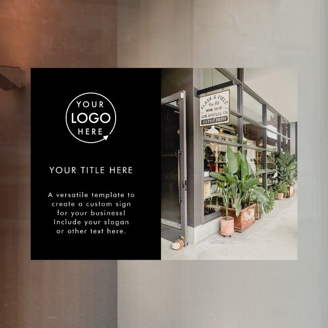 Business Logo | Black Stylish Promotional Photo (Creator Uploaded)