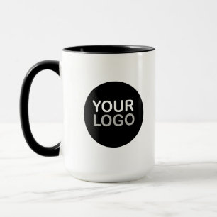 Business Logo Black White Coffee Mug