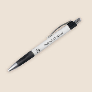 Business Logo Branded Pen l White Black