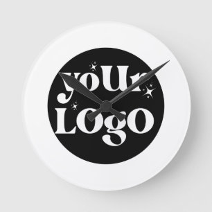Business Logo Branded Round Clock