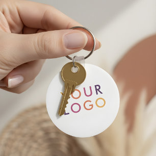 Business Logo Branding Key Ring