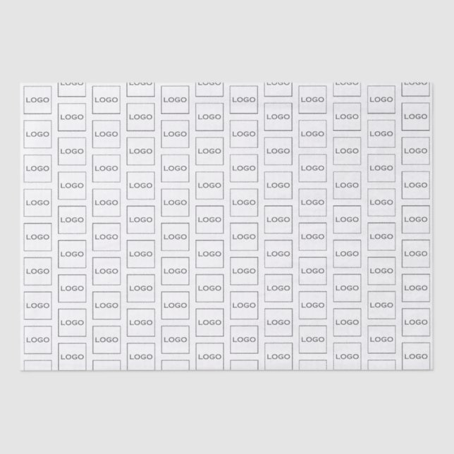 Business Logo Branding Professional Elegant Simple Tissue Paper (Front)