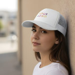 Business Logo Branding Rectangle Trucker Hat<br><div class="desc">Elevate your brand with a personalised hat that features your logo or image in a full-size rectangle design. Perfect for business branding, this stylish hat not only promotes your brand but also adds a professional, polished look to any outfit. Ideal for team uniforms, giveaways, or promotional events, itβs a versatile...</div>