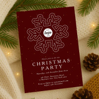 Business Logo Christmas Party Red Corporate
