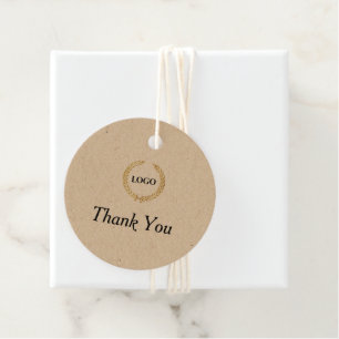 Business Logo Circle Thank You Hang Tags