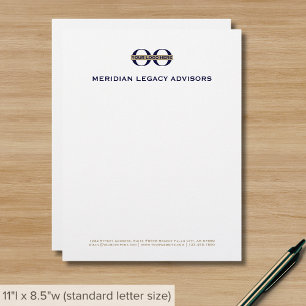 Business Logo Classic Typography Custom Letterhead