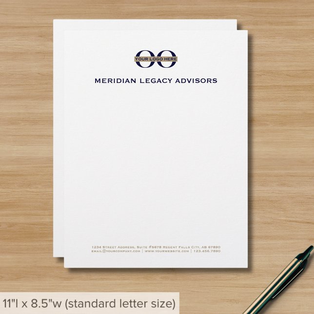 Business Logo Classic Typography Custom Letterhead (Creator Uploaded)