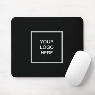 Business logo Company Black Minimalist Classic Mouse Pad