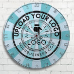 Business Logo Company Colours Dartboard<br><div class="desc">Elevate your game room or office with our custom dartboard featuring your circular logo. Our regulation-sized dartboard is perfect for corporations, small businesses, and companies looking for a unique and memorable addition to their space. Our customisable design allows you to incorporate your circular logo into the board's pattern, creating a...</div>