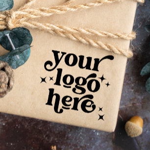 Business Logo Company Marketing Branding Square Rubber Stamp