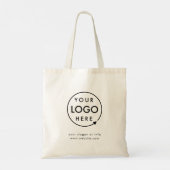 Business Logo | Company Professional Corporate Tote Bag (Back)