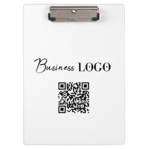 Business Logo Company Promotional QR Code Clipboard