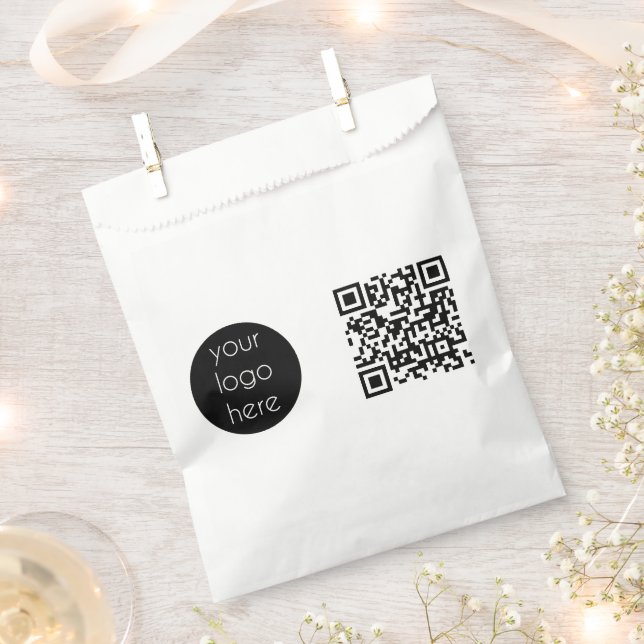 Business Logo Company Promotional QR Code Favour Bags (Clipped)