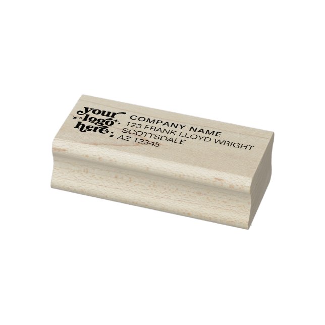 Business Logo Company Return Address Rubber Stamp (Stamp)