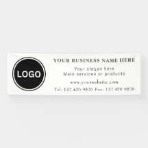 Business Logo Contact Information Simple Editable
