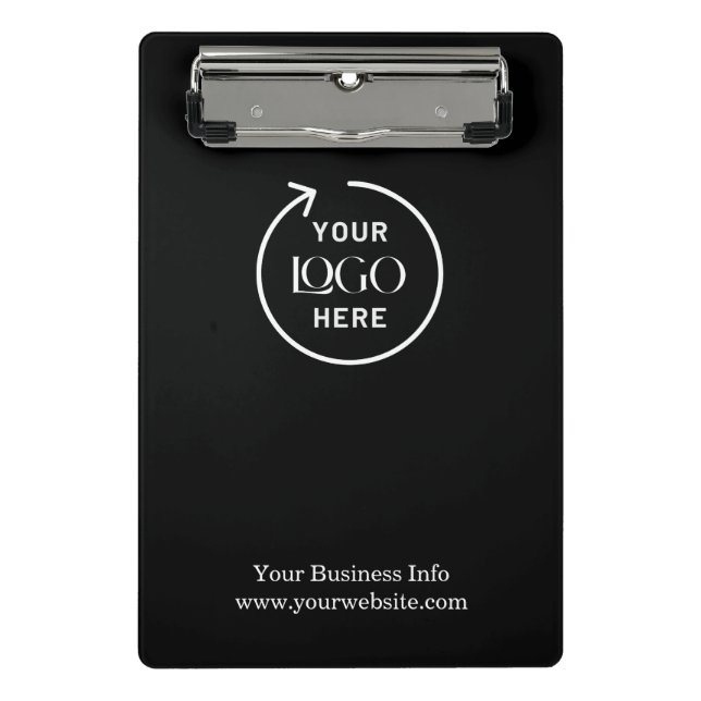 Business Logo Corporate Company Minimalist Mini Mini Clipboard (Front)