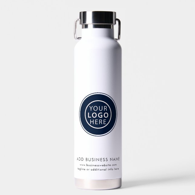 Business Logo Corporate Events Custom Water Bottle (Front)