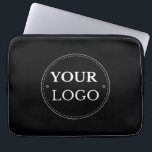 Business Logo Corporate Modern Minimalist  Laptop Sleeve<br><div class="desc">Personalise this laptop sleeve with your professional business logo. Brand and grow your business. Easy to customise.</div>