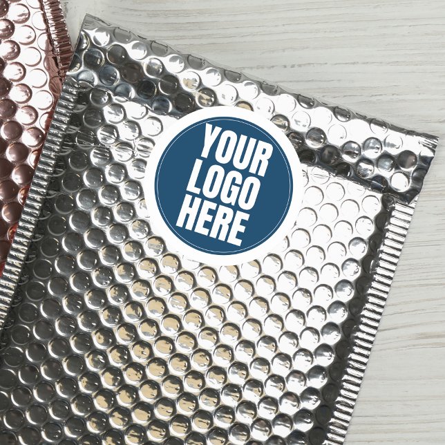 Business Logo Custom Company Photo Classic Round Sticker (Business Logo Custom Company Photo Classic Round Sticker)