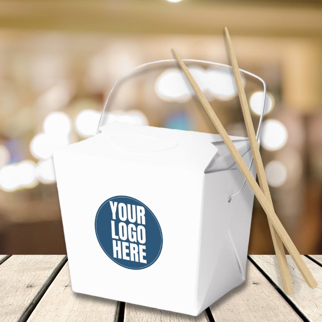 Business Logo Custom Company Photo Restaurant Favour Box (custom business logo to go box )
