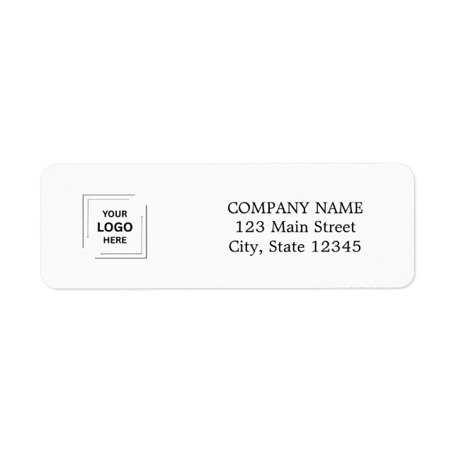Business Logo | Custom Company Return Address  (Front)