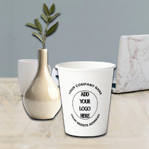 Business Logo Custom  Paper Cups