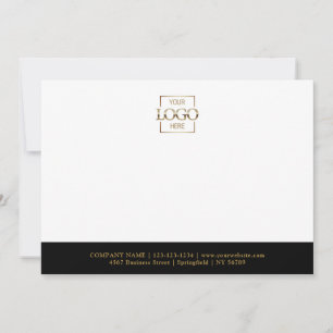 Business Logo Custom Personalised Modern Flat Card