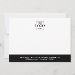 Business Logo Custom Personalised Modern Flat Card