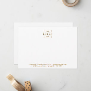 Business Logo Custom Personalised Modern Flat Card