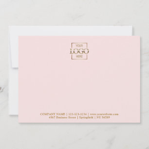 Business Logo Custom Personalized Modern Flat Card