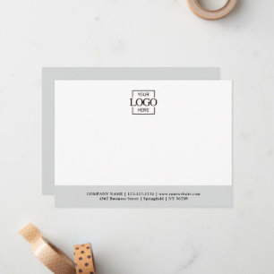 Business Logo Custom Personalized Modern Flat Card