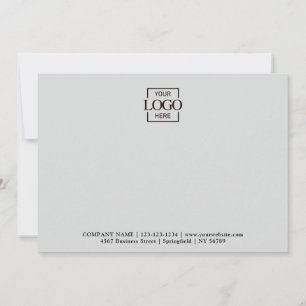 Business Logo Custom Personalized Modern Flat Card
