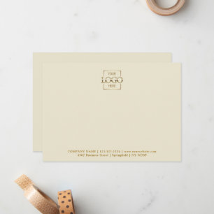 Business Logo Custom Personalized Modern Flat Card