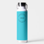 Business logo Custom QR code website Teal Water Bottle<br><div class="desc">Make a bold statement for your business with the Business Logo Custom QR Code Website Teal Water Bottle. This professional water bottle not only showcases your business logo but also offers a unique and effective way to increase web traffic and customer engagement. With the custom QR code generator on the...</div>