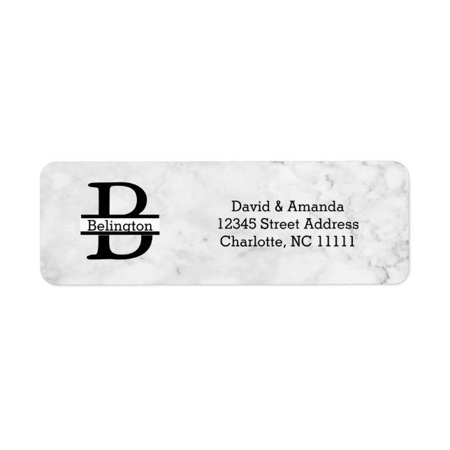 Business Logo Custom Return Address Label (Front)