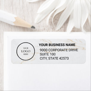 Business Logo Custom Return Address Label