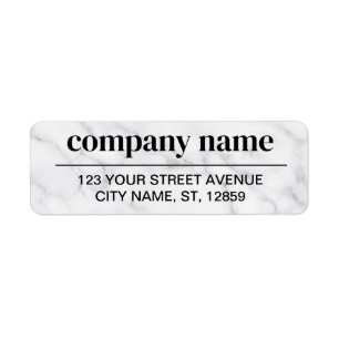 Business Logo Custom Return Address Label