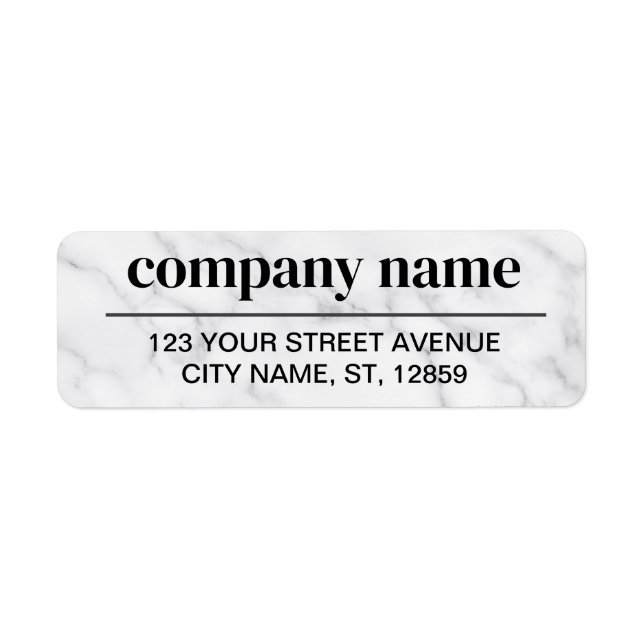 Business Logo Custom Return Address Label (Front)