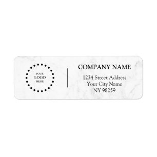 Business Logo Custom Return Address Label