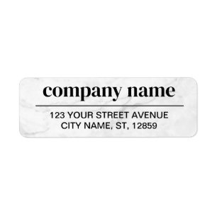Business Logo Custom Return Address Label