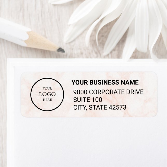 Business Logo Custom Return Address Label (Insitu)