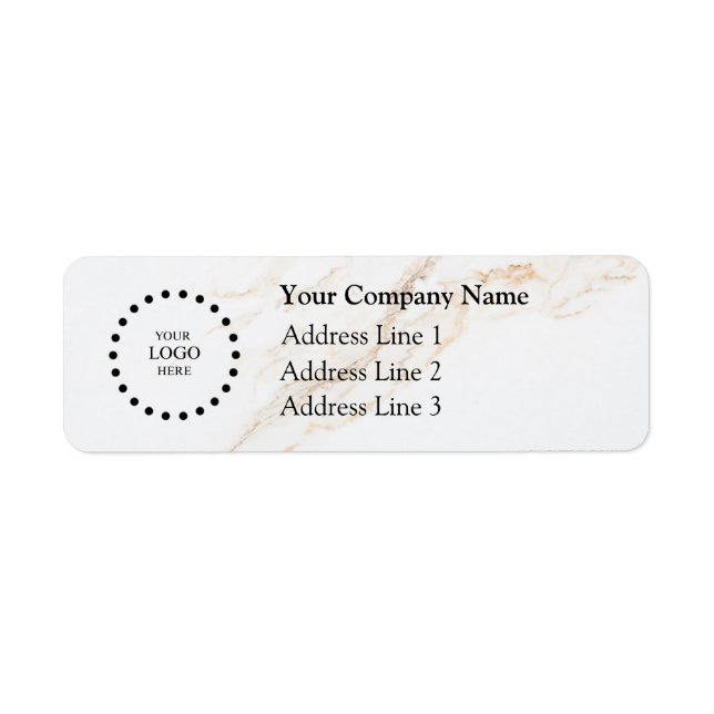 Business Logo Custom Return Address Label (Front)