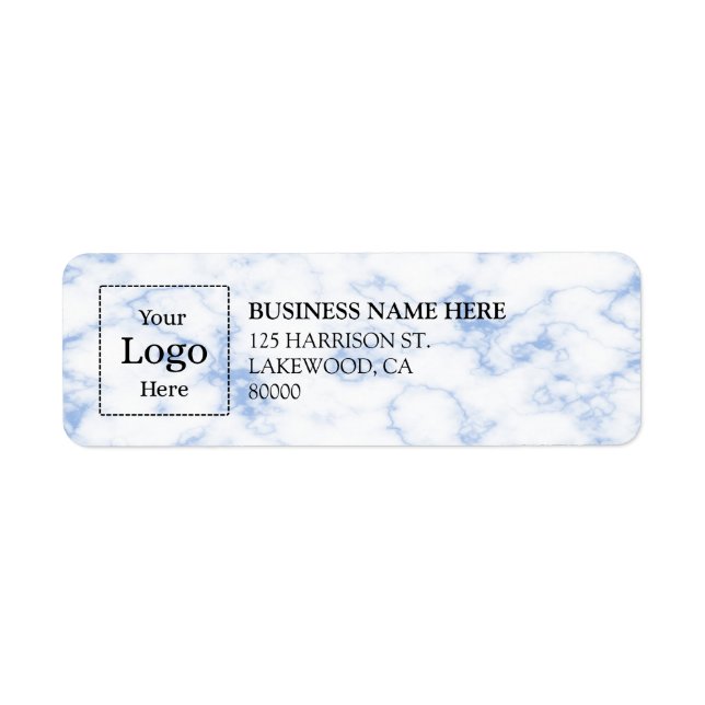 Business Logo Custom Return Address Label (Front)