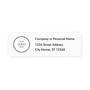 Business Logo Custom Return Address Label