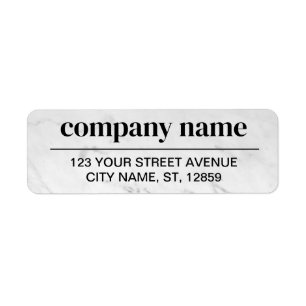 Business Logo Custom Return Address Label